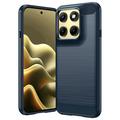 Motorola Edge (2026) Brushed TPU Case - Carbon Fiber - Blue