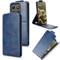 Motorola Edge (2026) Vertical Flip Case with Stand - Dark Blue