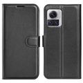 Motorola Edge 30 Ultra Wallet Case with Magnetic Closure - Black