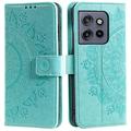 Motorola Edge 50 Neo Mandala Series Wallet Case - Green