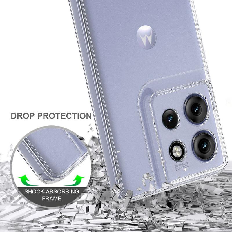 Custodia Trasparente Per Motorola Edge 50 Neo – Cover Ultra Sottile In Silicone TPU Antiurto E Antigraffio – Ricarica Wireless