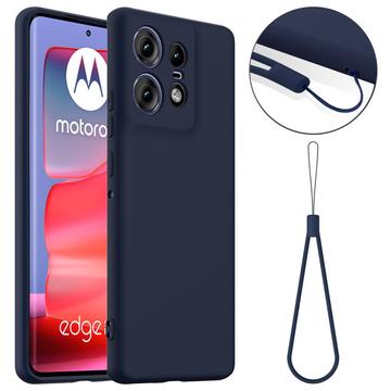 Motorola Edge 50 Pro Liquid Silicone Case - MagSafe Compatible - Dark Blue