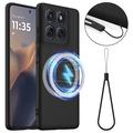Motorola Edge 60 Pro Liquid Silicone Case - MagSafe Compatible - Black