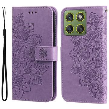 Motorola Edge 70 Mandala Series Wallet Case - Purple