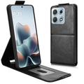 Motorola Edge 70 Max Vertical Flip Case with Stand - Black