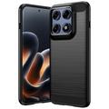Motorola Edge 70 Pro Brushed TPU Case - Carbon Fiber - Black