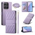 Motorola Edge 70 Pro Luxury Quilted Wallet Case - Purple