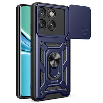 Motorola Edge 70 Rotary Ring Hybrid Case with Camera Shield - Blue