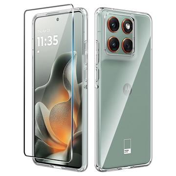 Motorola Edge 70 Saii 2-in-1 TPU Case & Tempered Glass Screen Protector - 9H