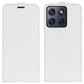 Motorola Edge 70 Vertical Flip Case with Card Slot - White