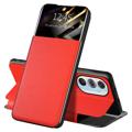 Motorola Edge X30 Front Smart View Flip Case - Red