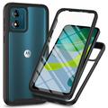 Motorola Moto E13 360 Protection Series Case - Black / Clear