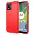 Motorola Moto E13 Brushed TPU Case - Carbon Fiber