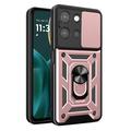 Motorola Moto G (2025) Rotary Ring Hybrid Case with Camera Shield