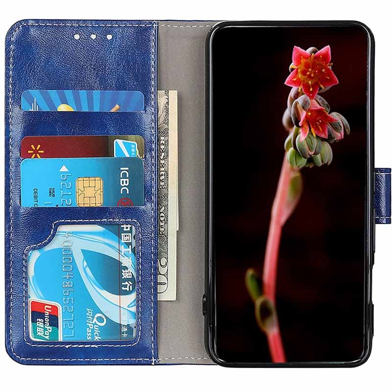Motorola Moto G 5G Wallet Case with Closure Blue