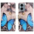 Motorola Moto G05/E15 Style Series Wallet Case - Blue Butterfly