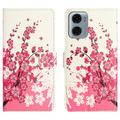 Motorola Moto G05/E15 Style Series Wallet Case - Pink Flowers