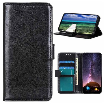 Motorola Moto G32 Wallet Case with Magnetic Closure - Black