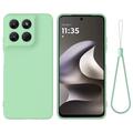 Motorola Moto G37/G37 Power/G47 Liquid Silicone Case with Hand Strap - Green