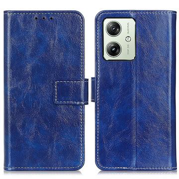 Motorola Moto G54 Wallet Case with Magnetic Closure - Blue