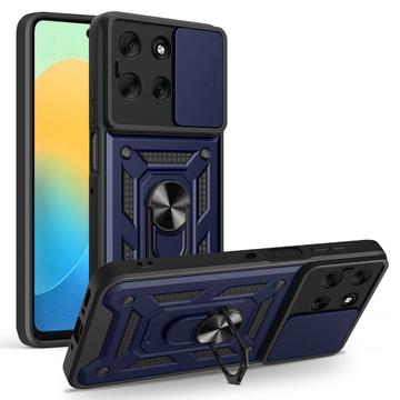 Motorola Moto G56 Rotary Ring Hybrid Case with Camera Shield
