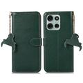 Motorola Moto G75 Wallet Leather Case with RFID - Green