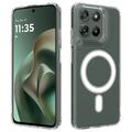 Motorola Moto G77 Power Hybrid Case - MagSafe Compatible - Transparent