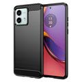 Motorola Moto G84 Brushed TPU Case - Carbon Fiber