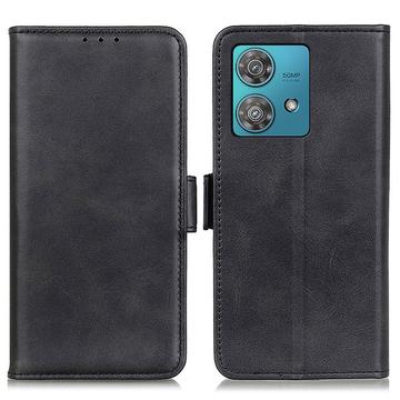 Motorola Moto G84 Wallet Case with Magnetic Closure - Black