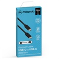 Motorola Premium USB-C to USB-C Cable SJCX0CCB15 - 1.5m - Black / Grey