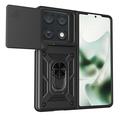 Motorola Razr Fold Rotary Ring Hybrid Case with Camera Shield - Black
