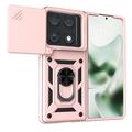 Motorola Razr Fold Rotary Ring Hybrid Case with Camera Shield - Rose Gold
