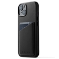 Mujjo Full Leather iPhone 11 Pro Max Wallet Case - Blue