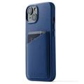 Mujjo Full Leather iPhone 11 Pro Max Wallet Case - Blue