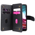 Multi-Card Slot Motorola Moto G10/Moto G30 Wallet Case - Black