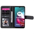 Multi-Card Slot Motorola Moto G10/Moto G30 Wallet Case - Black