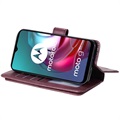 Multi-Card Slot Motorola Moto G10/Moto G30 Wallet Case - Wine Red