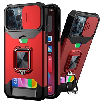 Multifunctional 4-in-1 iPhone 11 Pro Hybrid Case - Red