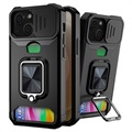 Multifunctional 4-in-1 iPhone 13 Mini Hybrid Case - Black