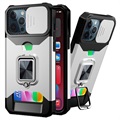 Multifunctional 4-in-1 iPhone 13 Pro Max Hybrid Case - Silver
