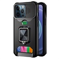 Multifunctional 4-in-1 iPhone 13 Pro Hybrid Case - Black