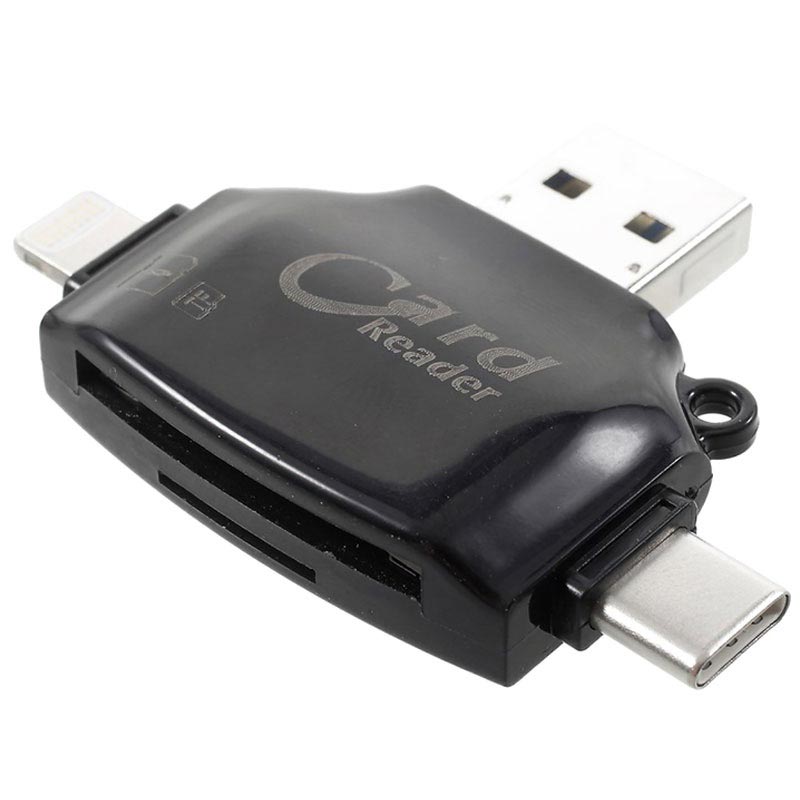 4in1 Multifunctional MicroSD/SD Card Reader