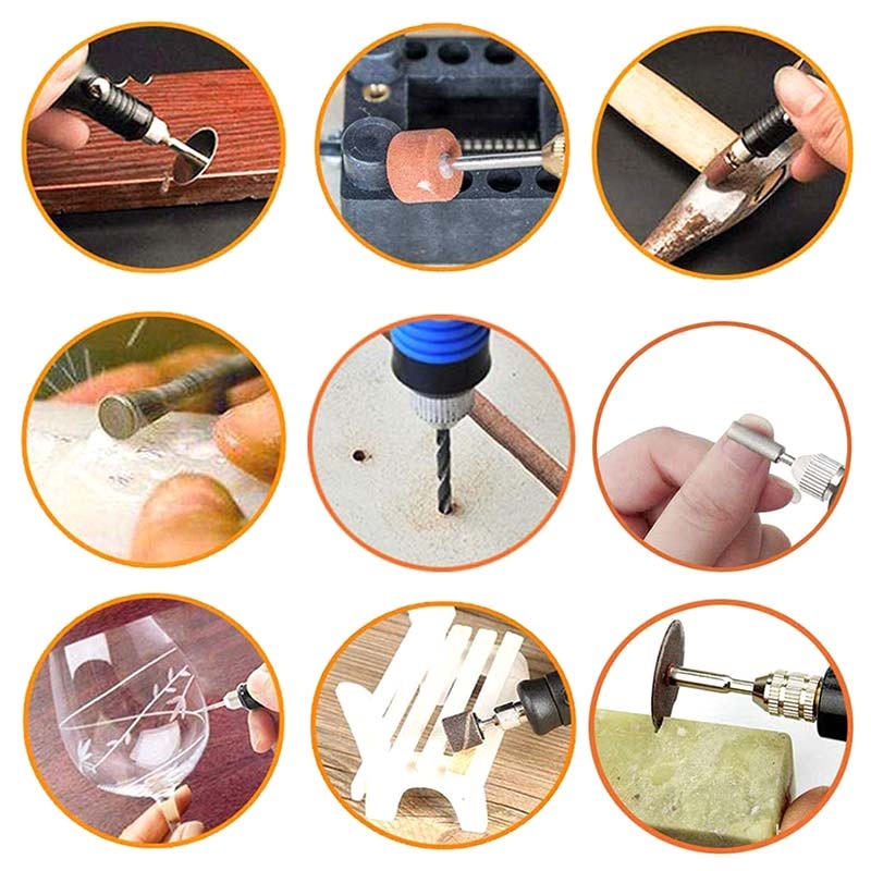 Multifunctional Electric Engraving Tool Kit Black