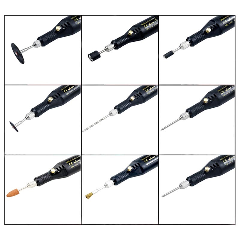 Multifunctional Electric Engraving Tool Kit Black