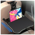 Multifunctional Foldable Car Seat Tray Table A08 - Black