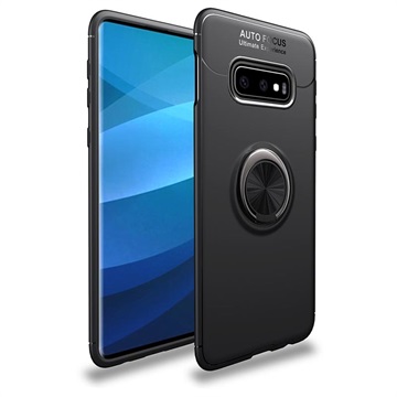 Samsung Galaxy S10+ Multifunctional Magnetic Ring Case - Black