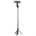 Multifunctional Selfie Stick & Tripod Stand K22-D - Black