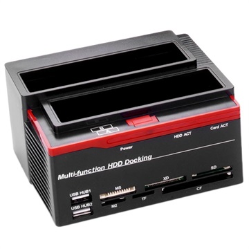 Multifunctional USB 2.0 to SATA/IDE Docking Station - Black