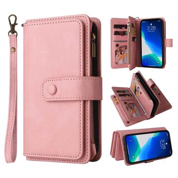 Multipurpose Series iPhone 14 Pro Wallet Case - Pink