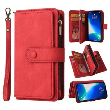 Multipurpose Series iPhone 14 Pro Wallet Case - Red